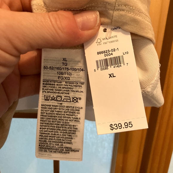 NWT TAN GapFit Breathe Tie-Front Cropped Brami - Picture 6 of 7